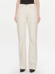 Calvin Klein Jeansy Mid Rise Relax Bootcut Ecru K20K206308 Biały Slim Fit. Białe jeansy Calvin Klein, bez wzorów, z bawełny. Za 429.99 zł.
