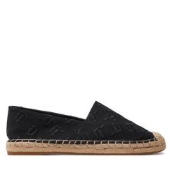 Espadryle KARL LAGERFELD. Czarne espadryle KARL LAGERFELD, bez wzorów, bez obcasa. Za 299.99 zł.