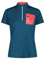 Cmp Koszulka kolarska w kolorze niebieskim rozmiar: 38. Niebieskie t-shirty sportowe CMP, bez wzorów, z materiału, bez ramiączek, rowerowe. Za 74.99 zł.