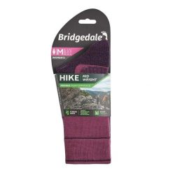 Skarpety do turystyki damskie Bridgedale HIKE MW END BO ORI LD. Fioletowe skarpetki Bridgedale, bez wzorów, z elastanu. Za 96.99 zł.