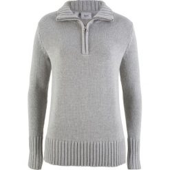 Sweter z zamkiem bonprix jasnoszary melanż. Swetry marki INESIS. Za 49.99 zł.