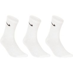 SKARPETY SPORTOWE tenis Crew Basic High 3 pary. Białe skarpetki Nike, bez wzorów, z bawełny. Za 34.99 zł.