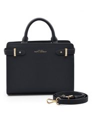 ATELIERS SAINT GERMAIN Skórzana torebka w kolorze czarnym - 25 x 19 x 10 cm rozmiar: onesize. Czarne torebki klasyczne ATELIERS SAINT GERMAIN, bez wzorów, z materiału, na ramię, bez dodatków. Za 523.95 zł.