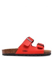 CMP Klapki Eco Thalitha Wmn Slipper 3Q91016 Czerwony. Czerwone klapki CMP, bez wzorów, ze skóry, bez obcasa, bez zapięcia. Za 179.99 zł.