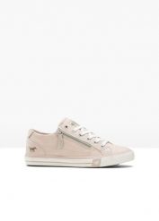 Sneakersy Mustang. Czerwone buty sportowe lifestyle bonprix, z aplikacjami, sportowe, bez zapięcia. Za 219.99 zł.