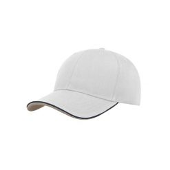 Czapka Z Daszkiem Zoom Piping Sandwich Sports 6 Panel Contrast. Białe czapki z daszkiem ATLANTIS, bez wzorów. Za 40.99 zł.
