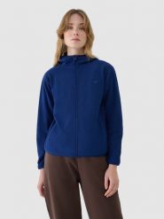 4F Polar regular z kapturem damski - granatowy XS. Niebieskie bluzy z polaru 4f, na zimę, xs, bez wzorów, z dzianiny, snowboardowy. Za 149.99 zł.