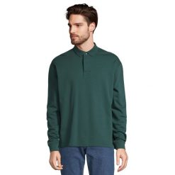 Bluza Polo Dla Dorosłych Unisex Heritage Neck. Zielone bluzy bez kaptura SOL'S, s, bez wzorów, bez kaptura. Za 174.99 zł.