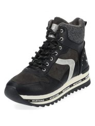 Ara Shoes Botki w kolorze czarno-biało-antracytowym rozmiar: 40. Białe botki Ara Shoes, bez wzorów, bez obcasa, na platformie, bez zapięcia. Za 250.55 zł.