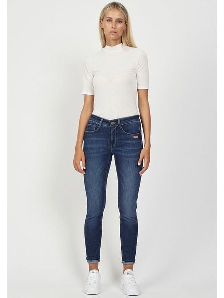 Gang Dżinsy - Skinny fit - w kolorze niebieskim rozmiar: W31. Niebieskie jeansy Gang, z aplikacjami. Za 279.78 zł.