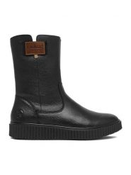 Rieker Botki CEO-Y4355-00 Czarny. Czarne botki Rieker, bez wzorów, ze skóry, bez obcasa, na płaskiej podeszwie, bez zapięcia. Za 429.99 zł.