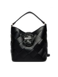 Just Cavalli Torebka 80RA4BM4 Czarny. Czarne torebki klasyczne Just Cavalli, bez wzorów, ze skóry, bez dodatków. Za 849.99 zł.