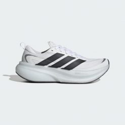BUTY DO BIEGANIA SUPERNOVA GLIDE W. Białe buty do biegania adidas, bez wzorów, z gumy, bez zapięcia, do biegania. Za 629.60 zł.