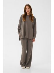 Kaffe Sweter w kolorze szarobrązowym rozmiar: XXL. Brązowe swetry Kaffe, xxl, bez wzorów, bez ramiączek. Za 126.99 zł.