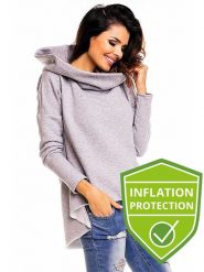 Awama Bluza w kolorze szarym rozmiar: S/M. Szare bluzy Awama, m, bez wzorów, bez kaptura. Za 83.62 zł.