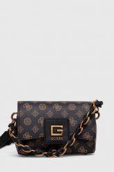 Guess torebka kolor brązowy. Brązowe listonoszki Guess, z aplikacjami, na ramię, bez dodatków. Za 549.99 zł.