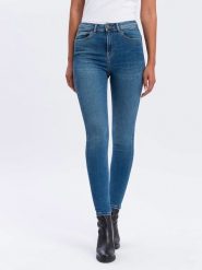 Cross Jeans Dżinsy - Skinny fit - w kolorze niebieskim rozmiar: W29/L36. Niebieskie jeansy Cross Jeans, l, z aplikacjami, z jeansu, klasyczne, z podwyższonym stanem. Za 41.20 zł.