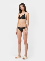 4F Dół od bikini z materiałów z recyklingu damski XL. Niebieskie bikini 4f, bez wzorów, z materiału. W wyprzedaży za 9.99 zł.