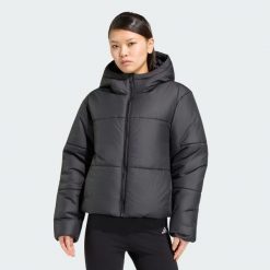 Puchowa ocieplana kurtka ESSENTIALS HIGHLOFT. Czarne kurtki adidas, xs, bez wzorów, z materiału, bez kaptura. Za 479.00 zł.