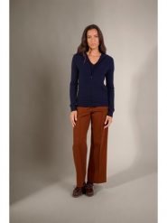 Perfect Cashmere Kaszmirowy kardigan "Emma" w kolorze granatowym rozmiar: XL. Niebieskie swetry Perfect Cashmere, xl, bez wzorów, z kaszmiru, bez ramiączek. Za 413.99 zł.