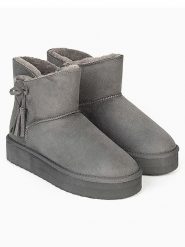 ISLAND BOOT Botki zimowe "Cullen" w kolorze szarym rozmiar: 39. Szare botki Island Boot, bez wzorów, bez obcasa, bez zapięcia. Za 194.38 zł.
