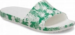 Klapki Dla Dorosłych Crocs Kadee Graphic Slide. Białe klapki Crocs, bez wzorów, z materiału, bez obcasa, bez zapięcia. Za 89.99 zł.
