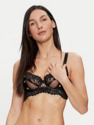Hunkemöller Biustonosz z fiszbiną Desire 204499 Czarny. Czarne biustonosze Hunkemöller, bez wzorów, z syntetyku. Za 199.99 zł.