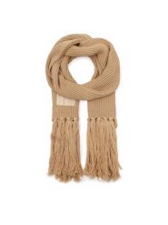 Patrizia Pepe Szal 2F0049/K070-B778 Beżowy. Brązowe szaliki i kominy Patrizia Pepe, bez wzorów, z materiału. Za 779.99 zł.