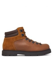Birkenstock Trapery Jackson 1032827 Brązowy. Brązowe traperki Birkenstock, bez wzorów, z nubiku, bez obcasa, bez zapięcia. Za 969.99 zł.
