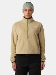 The North Face Polar Glacier NF0A8D2C Beżowy Regular Fit. Brązowe bluzy z polaru The North Face, m, bez wzorów, z polaru. Za 249.99 zł.