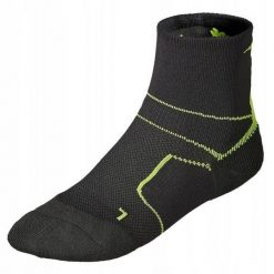 Skarpetki do biegania dla dorosłych Mizuno Trail Er socks. Czarne skarpetki Mizuno, bez wzorów. Za 49.99 zł.