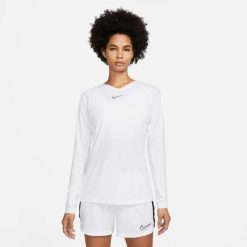 Bluza Nike Dri-FIT Park First Layer, Kobiety. Białe bluzy Nike, xl, bez wzorów, z poliesteru, sportowe, bez ramiączek, bez kaptura. W wyprzedaży za 102.65 zł.