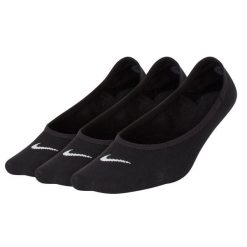 Skarpetki NoShow Dla Kobiet (zestaw 3 Sztuk). Czarne skarpetki Nike, bez wzorów, z bawełny. Za 111.99 zł.