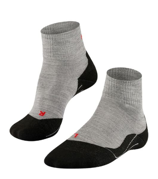 Skarpetki damskie Falke TK5 Short. Szare skarpetki Falke, bez wzorów, z poliamidu. Za 149.50 zł.