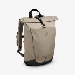 Plecak turystyczny Quechua NH500 Escape Rolltop 16+4 litry. Brązowe plecaki QUECHUA, bez wzorów, bez dodatków. Za 129.99 zł.