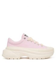 Converse Trampki Run Star Crush Lace A24218C Różowy jasny. Czerwone trampki Converse, bez wzorów, z materiału, retro, bez zapięcia. Za 539.99 zł.