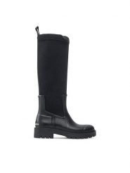 Calvin Klein Jeans Kalosze High Rainboot Neoprene YW0YW00838 Czarny. Czarne kalosze Calvin Klein Jeans, bez wzorów, z jeansu, bez zapięcia. Za 579.99 zł.