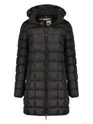 Geographical Norway Płaszcz pikowany "Babette" w kolorze czarnym rozmiar: onesize. Czarne płaszcze Geographical Norway, bez wzorów, bez kaptura. Za 219.60 zł.