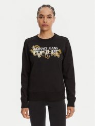Versace Jeans Couture Bluza 78HAIC06 Czarny Regular Fit. Czarne bluzy Versace Jeans Couture, l, bez wzorów, z bawełny, bez kaptura. Za 769.99 zł.