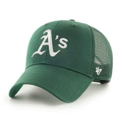 Brand `47 czapka z daszkiem Oakland Athletics B-BRANS18CTP-DGB zielony OSFM. Zielone czapki z daszkiem 47 Brand, bez wzorów. Za 139.00 zł.