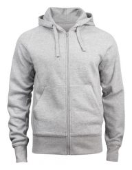 Clique bluza z kapturem Harper rozpinana unisex – grey melange. Szare bluzy CLIQUE, uniwersalny, bez wzorów, z bawełny, bez ramiączek, z kapturem. Za 307.40 zł.