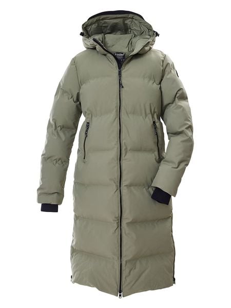 Killtec Płaszcz zimowy w kolorze szarozielonym rozmiar: 40. Zielone płaszcze Killtec, na zimę, s, bez wzorów, z puchu, bez kaptura. Za 506.32 zł.