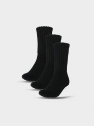 4F Skarpetki casual za kostkę (3-pack) damskie - czarne 35-38. Czarne skarpetki 4f, bez wzorów, z bawełny. W wyprzedaży za 39.99 zł.