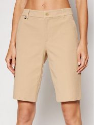 Lauren Ralph Lauren Szorty materiałowe 200661653009 Beżowy Regular Fit. Brązowe szorty Lauren Ralph Lauren, bez wzorów, z bawełny. Za 539.99 zł.