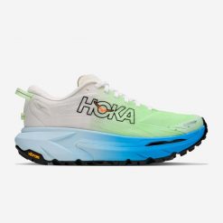 Buty do biegania w terenie damskie Hoka Mafate 5. Białe buty do biegania HOKA, bez wzorów, z materiału, bez zapięcia, do biegania. Za 749.99 zł.
