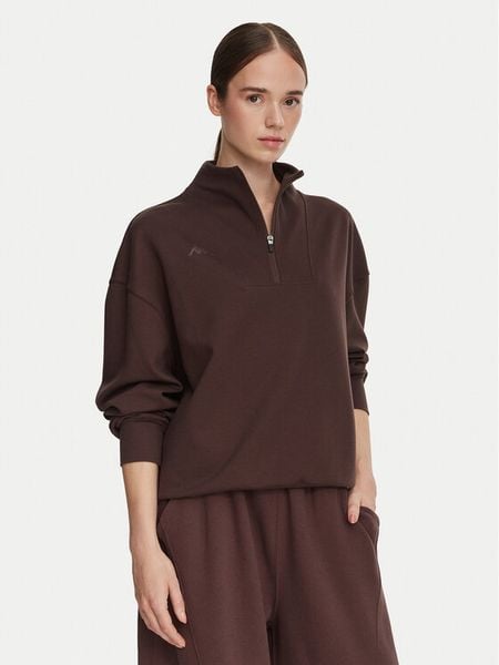 Kappa Bluza 372664W Brązowy Oversize. Brązowe bluzy Kappa, m, bez wzorów, z bawełny, bez kaptura. Za 179.99 zł.