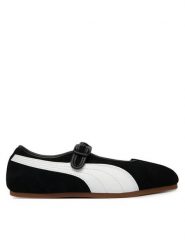 Puma Baleriny Puma Tacklette Wns 408550 01 Czarny. Czarne baleriny Puma, bez wzorów, ze skóry, bez obcasa, bez zapięcia. Za 329.99 zł.