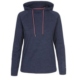 Trespass Hattie - Aktywna damska bluza z kapturem granatowa Marl. Niebieskie bluzy Trespass, bez wzorów, sportowe, bez ramiączek, z kapturem. W wyprzedaży za 139.00 zł.