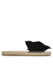 Manebi Espadryle Sandals With Knot K 1.0 JK Czarny. Czarne espadryle Manebi, bez wzorów, ze skóry, bez obcasa. Za 649.99 zł.