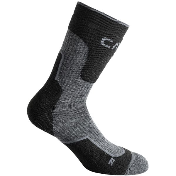Skarpety trekkingowe CMP WOOL MID. Czarne skarpetki CMP, bez wzorów, z elastanu. Za 55.99 zł.